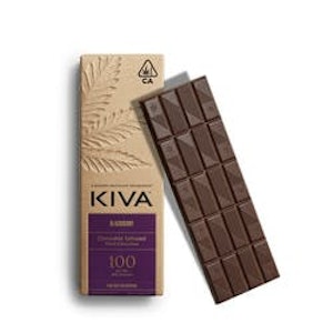KIVA - DARK CHOCOLATE BLACKBERRY 100MG