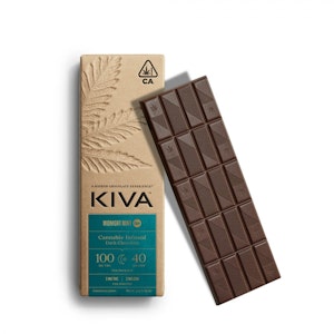 KIVA - CBN - MIDNIGHT MINT DARK CHOCOLATE 100MG